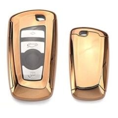 Bmw F10 Uyumlu Yedek Parça 2 Parça Silikon Kumanda Kabı Gold