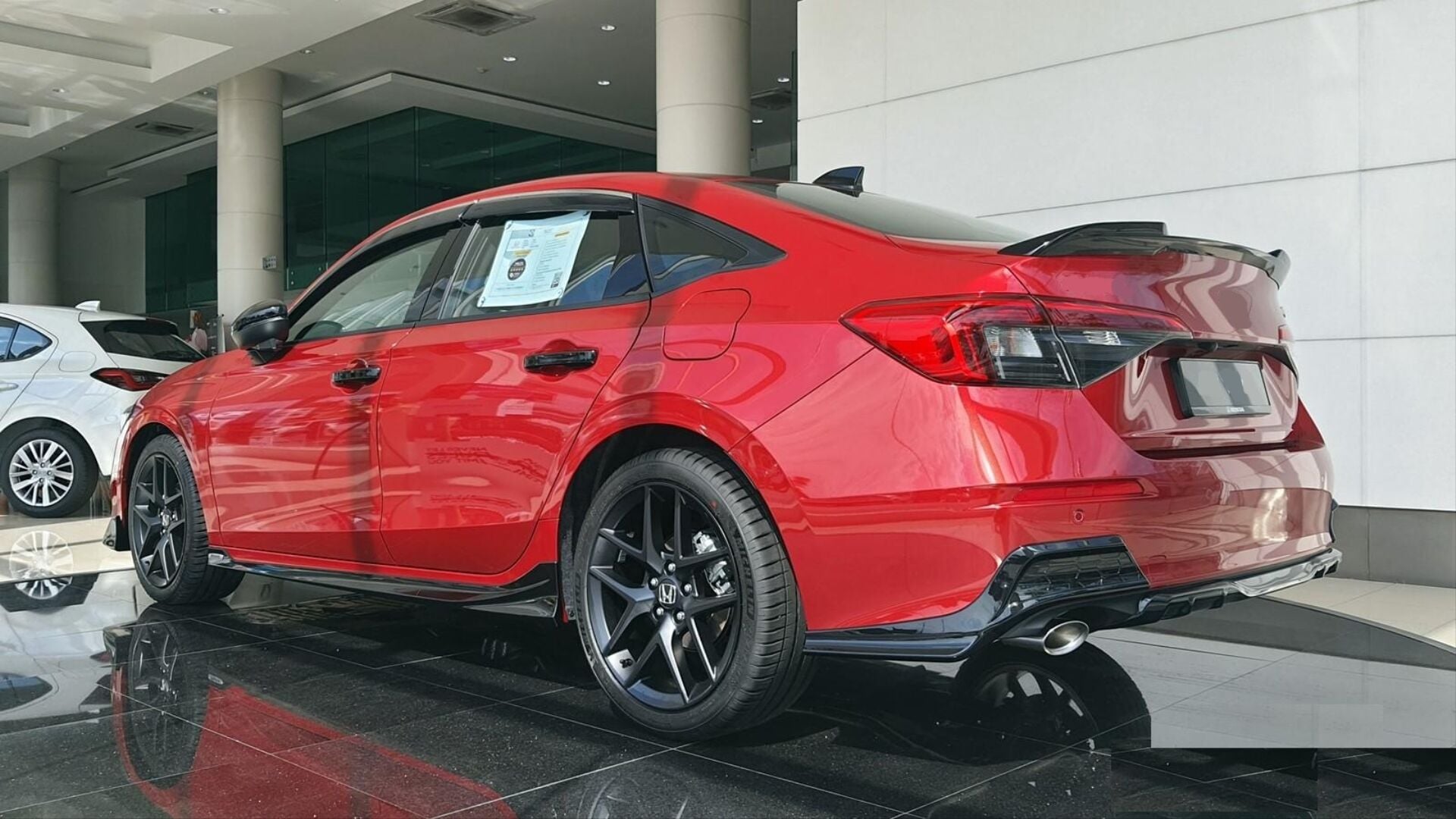 Honda Civic FE1 2022+ Uyumlu Arka Flap Takımı Piano Black Parlak Siyah