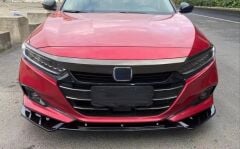 Honda Accord 2021+ Uyumlu Ön Lip Parlak Siyah