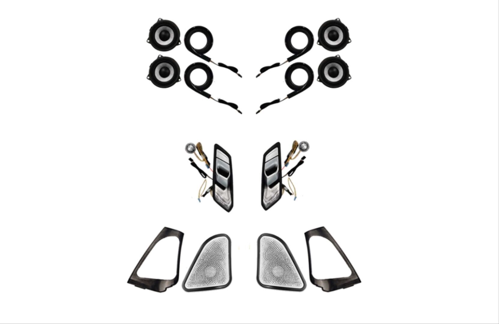 Bmw 3 Serisi G20 Uyumlu Yedek Parça Kapı Hoparlörü & Twetter Ve Işıklı Ambians Kapaklar ( 11 renk)