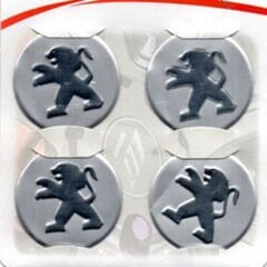 Peugeot Uyumlu Yedek Parça Gri Alüminyum Yapıştırma Jant Göbeği 4Lü 60mm