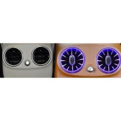 Mercedes C W205 / E W213 2014-2018 Uyumlu Yedek Parça Işıklı Arka Havalandırma (3 Renk)