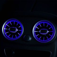 Mercedes C W205 / E W213 2019-2021 Uyumlu Yedek Parça Işıklı Arka Havalandırma (64 Renk)