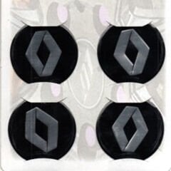 Renault Uyumlu Yedek Parça Siyah Alüminyum Yapıştırma Jant Göbeği 4Lü 60mm