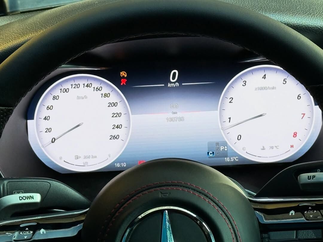 Mercedes W205 Kasa Hayalet Ekran Digital Hız Göstergesi 4 Modlu