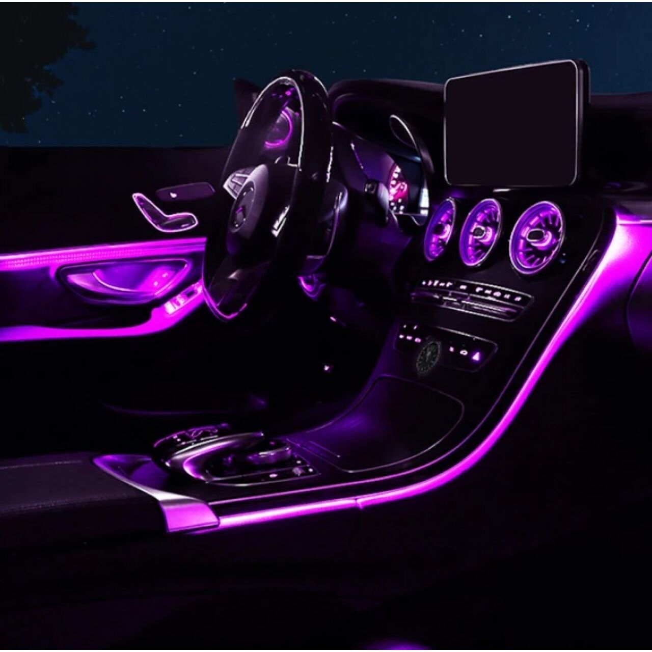 Mercedes A W177 Uyumlu Yedek Parça İç Ambiyans Aydınlatma (Orijinal Trimler ile Birlikte)