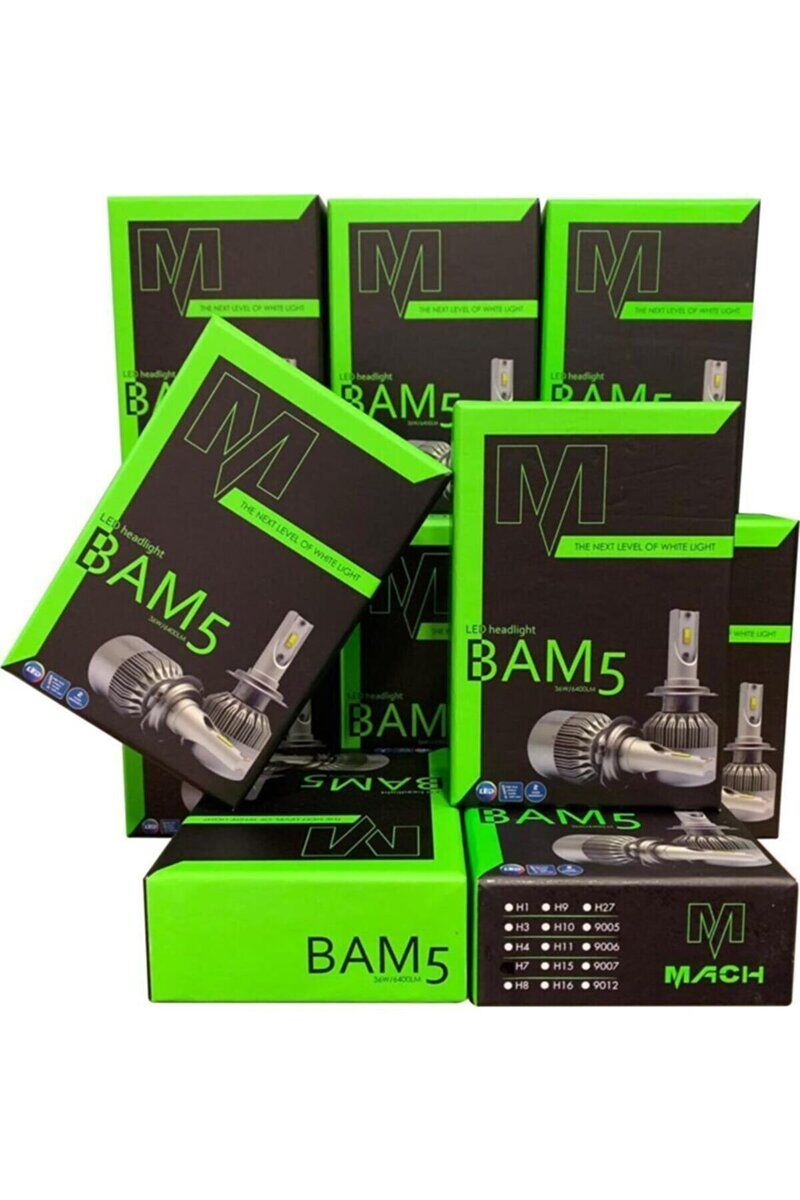 9005 BAM5 Mach Led Xenon Beyaz 12V / 50W / 10800 Lumens