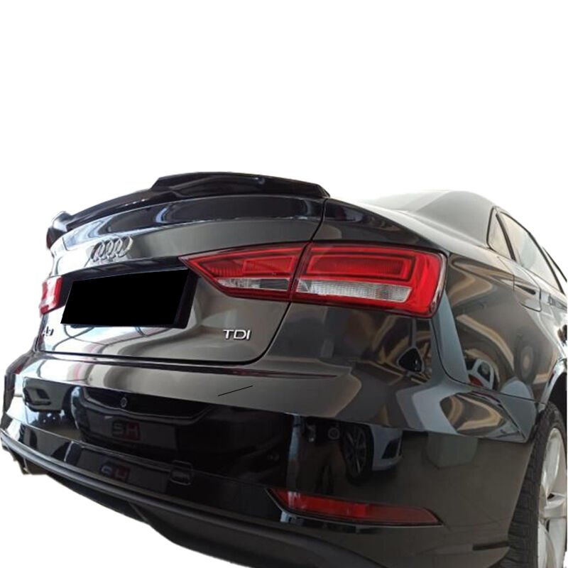 Audi A3 8v Sedan 2013 - 20  Uyumlu Yedek Parça Voltex Spoiler Plastik Boyasız
