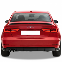Audi A3 8v Sedan 2013 - 20  Uyumlu Yedek Parça Voltex Spoiler Plastik Boyasız