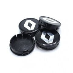Renault Geçmeli Siyah 55/58 mm Uyumlu Yedek Parça Jant Göbeği