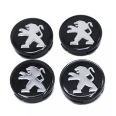 Peugeot Uyumlu Yedek Parça Geçmeli Siyah 55/58 mm Jant Göbeği