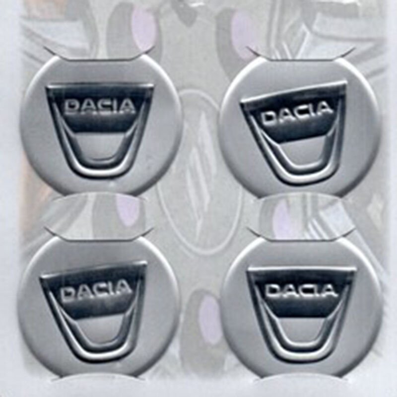 Dacia Uyumlu Yedek Parça Gri Alüminyum Yapıştırma Jant Göbeği 4Lü 60mm
