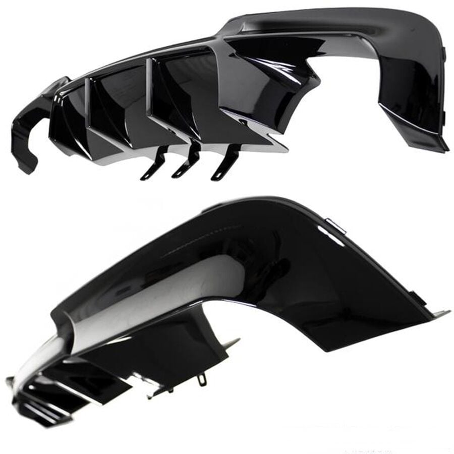 BMW F10 Uyumlu Yedek Parça M5 Vorsteiner Difüzör Boyasız Plastik