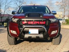 Ford Ranger Uyumlu Yedek Parça  2006+ Off Road Krom Poliüretan Ön Koruma Ön Tampon Koruma Demiri Amazonplus AQM4WD PWT15
