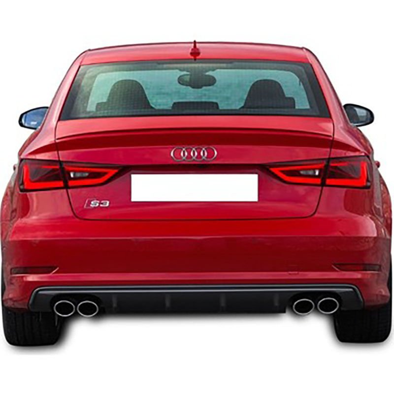 Audi A3 8V S line Sedan 2012 - 16  Uyumlu Yedek Parça S3 Difüzör Plastik Boyasız