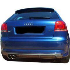 Audi A3 8V S line Sedan 2012 - 16  Uyumlu Yedek Parça S3 Difüzör Plastik Boyasız