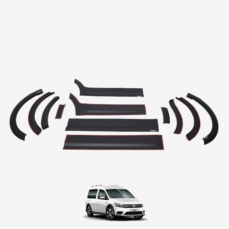 Volkswagen Caddy 2015-2020 Uyumlu Yedek Parça Dodik Set 12 Parça Uzun Şase Çift Sürgü