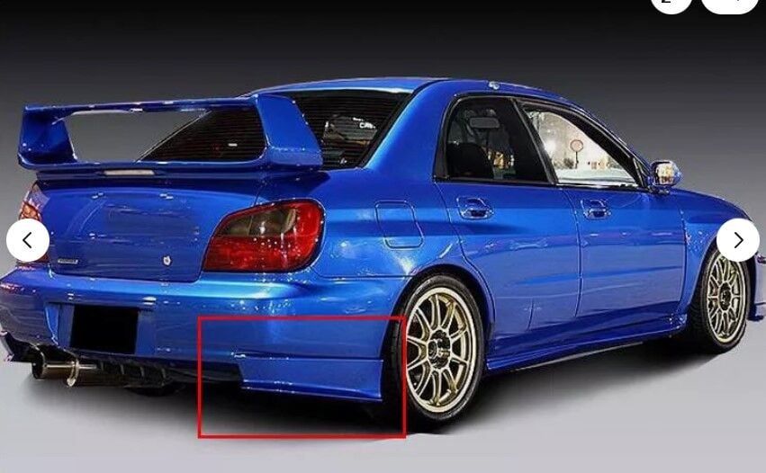 Subaru İmpreza Uyumlu Yedek Parça Arka Tampon Flap Sağ-Sol