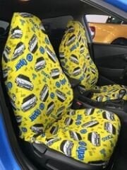 Tofaş Uyumlu Yedek Parça Sarı Baskı Desenli Servis Kılıfı