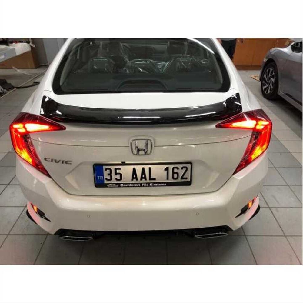 Honda Civic Fc5 Uyumlu Yedek Parça 2016-2020 Oval Spoiler (Boyasız)