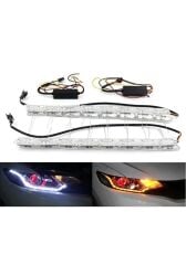 Kristal Gündüz Ledi Kayar Sinyalli Rgb Çok Renkli