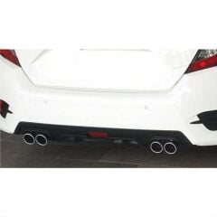 Honda Civic Fc5 Uyumlu Yedek Parça 2016-2020 Çift Çıkış Difüzör