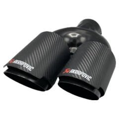 Akrapovic Karbon Egzoz Ucu Açılı Çift Çıkış Sol 90mm