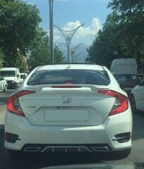 Honda Civic Fc5 Uyumlu Yedek Parça Orta Boy Işıklı Spoiler (Boyasız)