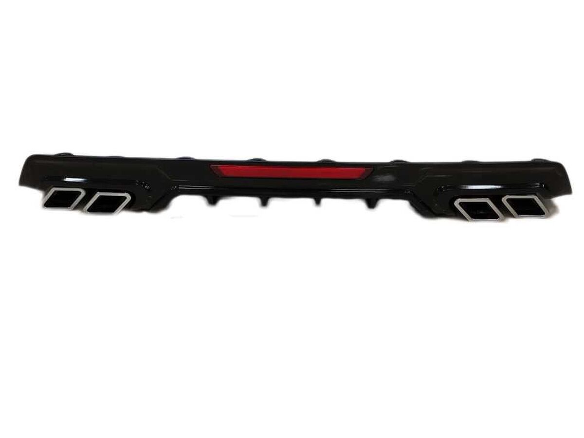 Honda Civic Fc5 Uyumlu Yedek Parça 2016-2020 Difüzör Kare Egzoz Piano Black