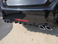 Honda Civic Fc5 Uyumlu Yedek Parça 2016-2020 Difüzör Kare Egzoz Piano Black