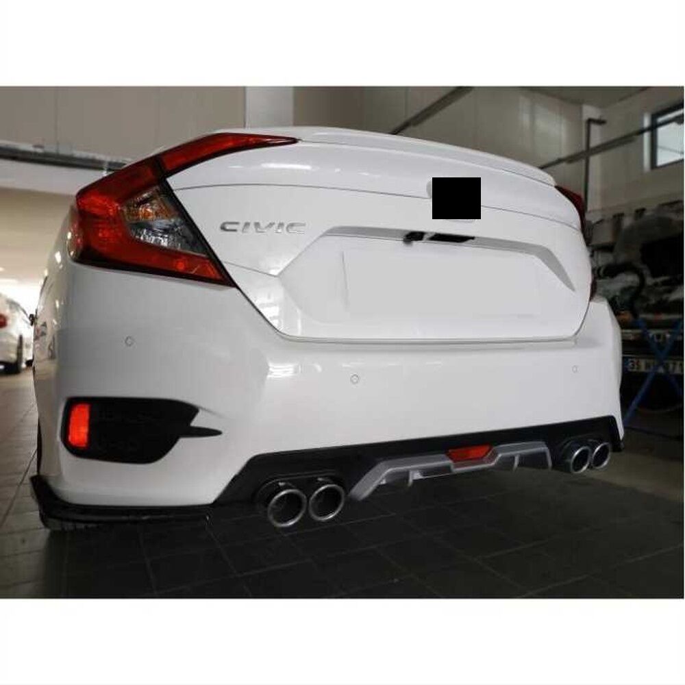Honda Civic Fc5 Uyumlu Yedek Parça 2016-2020 Difüzör Silver