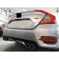 Honda Civic Fc5 Uyumlu Yedek Parça 2016-2020 Difüzör Silver