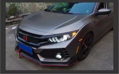 Honda Civic Fc5 Uyumlu Yedek Parça 2016-2021 Animasyonlu Mustang Dizayn Led Far Takımı