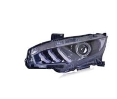 Honda Civic Fc5 Uyumlu Yedek Parça 2016-2021 Animasyonlu Mustang Dizayn Led Far Takımı