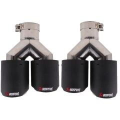 Akrapovic Sağ Sol Çift Çıkış Karbon Egzoz Ucu Rpl 60x90mm