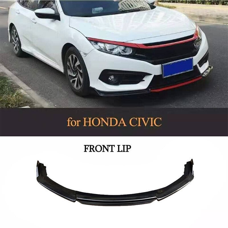 Honda Civic Uyumlu Yedek Parça Fc5 Ön Lip Boyasız Fiber
