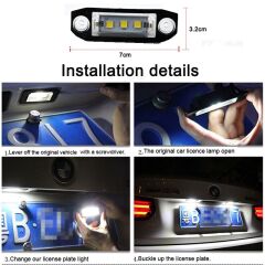 Volvo S60 2011-2015 Uyumlu Yedek Parça Oem Plaka Ledi