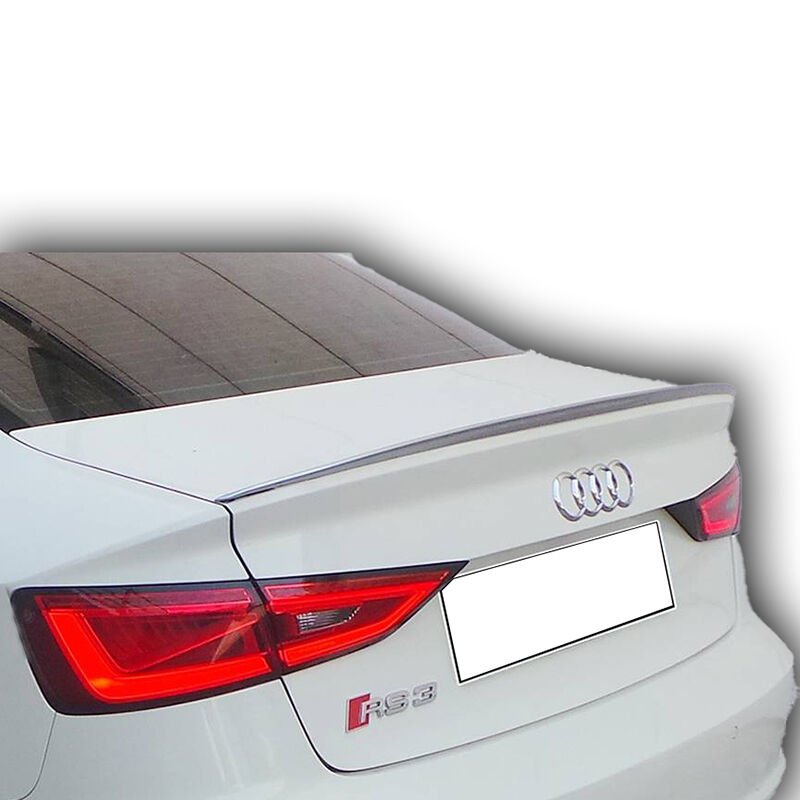 Audi A3 Sedan M3  Uyumlu Yedek Parça Spoiler Plastik Boyalı