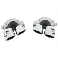 Mercedes A45 W177 Sedan 2019+ Uyumlu Yedek Parça Difüzör & Egzoz Seti - Silver Egzoz İle