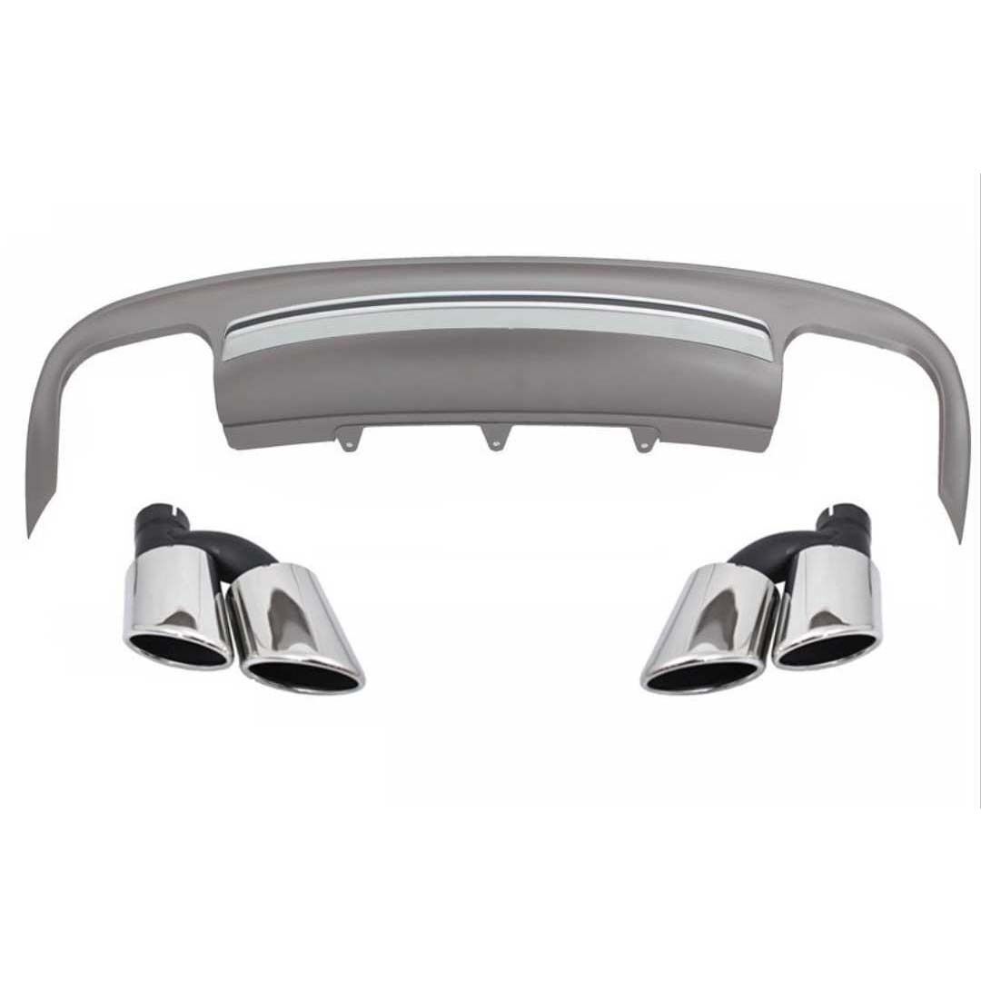 Audi S5 2013-2016 Uyumlu Yedek Parça Difüzör Egzoz Seti - Sedan