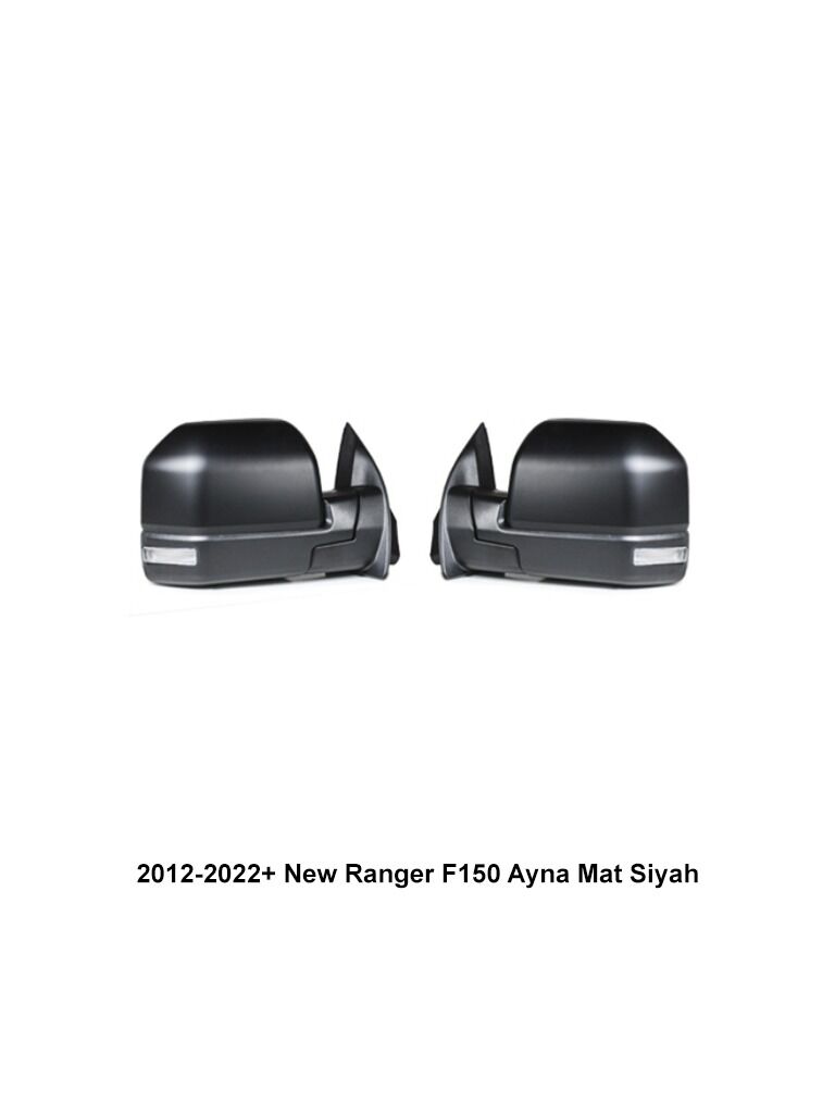 Ford Ranger  Uyumlu Yedek Parça  2012-2022+ F150 Ayna Mat Siyah