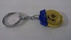 Sportif Anahtarlık Mavi Kaliper Sarı Disk