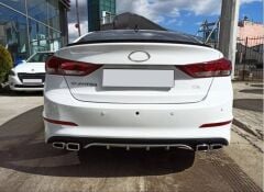 Hyundai Elantra 2016-2019 4 Egzoz Silver Difüzör