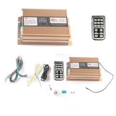 AS E200 Amplifikatör 200W Kablosuz Elekronik Siren Ünitesi ve Megafon