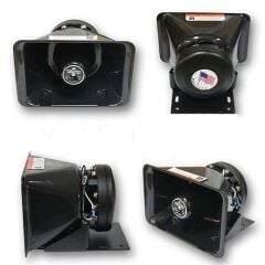 AS E200 Amplifikatör 200W Kablosuz Elekronik Siren Ünitesi ve Megafon