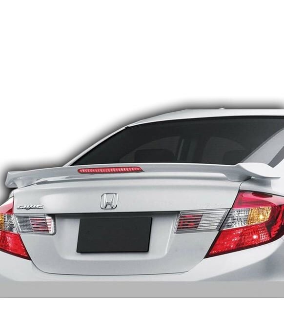 Honda Civic Uyumlu Yedek Parça Fb7 2012 - 2015 Işıklı Spoiler (Plastik)