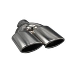Üniversal Krom Egzoz Ucu Oval Çift Çıkış Sağ 60x105/125 800-033L