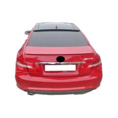 Mercedes E Coupe Uyumlu Yedek Parça Cam Üstü Spoiler Boyalı Fiber