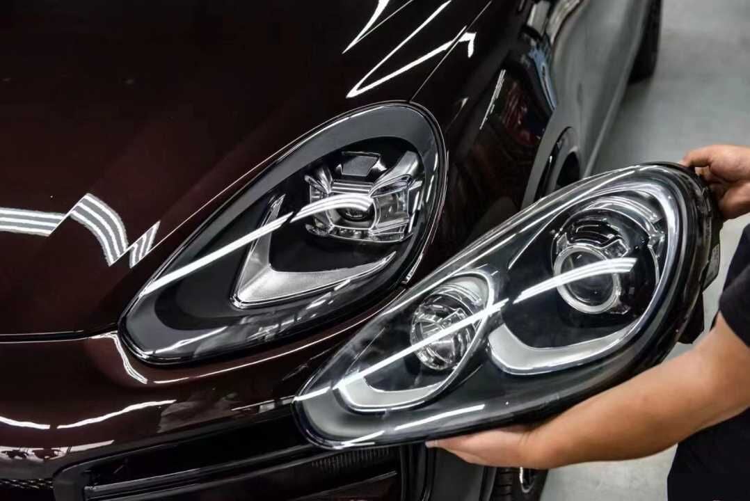 Porsche Cayenne 2014-2017 Uyumlu Facelift Led Far(2018+ GÖRÜNÜM)