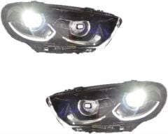 Volkswagen Scirocco 2009-2017 Uyumlu Yedek Parça Led Far Xenon Farlı Model İçin